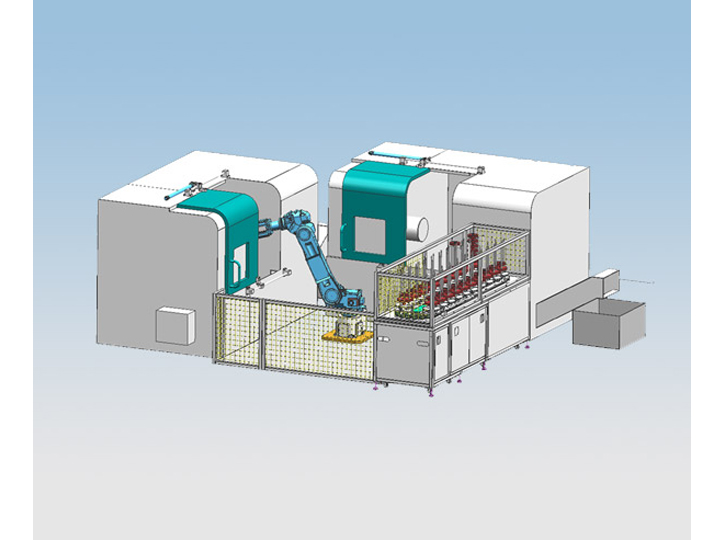 关节机器人加工上下料